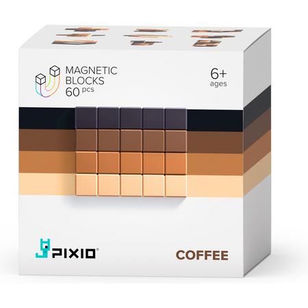 Pixio Magnetic Blocks | Abstract Series | Pixio-Coffee | 4 kleuren | 60 blokken
